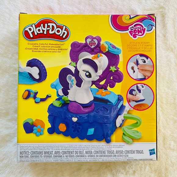 Play-Doh My Little Pony Rarity Style and Spin Playset NEW. - Picture 2 of 7